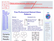 Tablet Screenshot of free-stainedglass.com